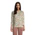 Women's 3/4 Sleeve Quilted Crew Neck Top, Front