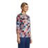 Women's 3/4 Sleeve Quilted Crew Neck Top, alternative image