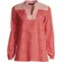 Women's Cotton Poplin Peasant Shirt, Front