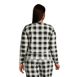 Women's Plus Size Lounge Long Sleeve Pajama Shirt, Back