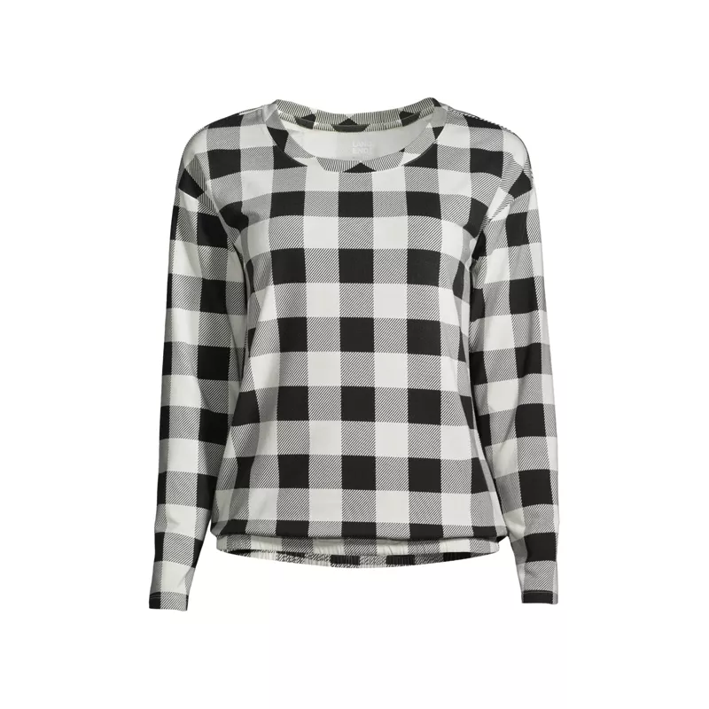 Women's Lounge Long Sleeve Pajama Shirt, Front