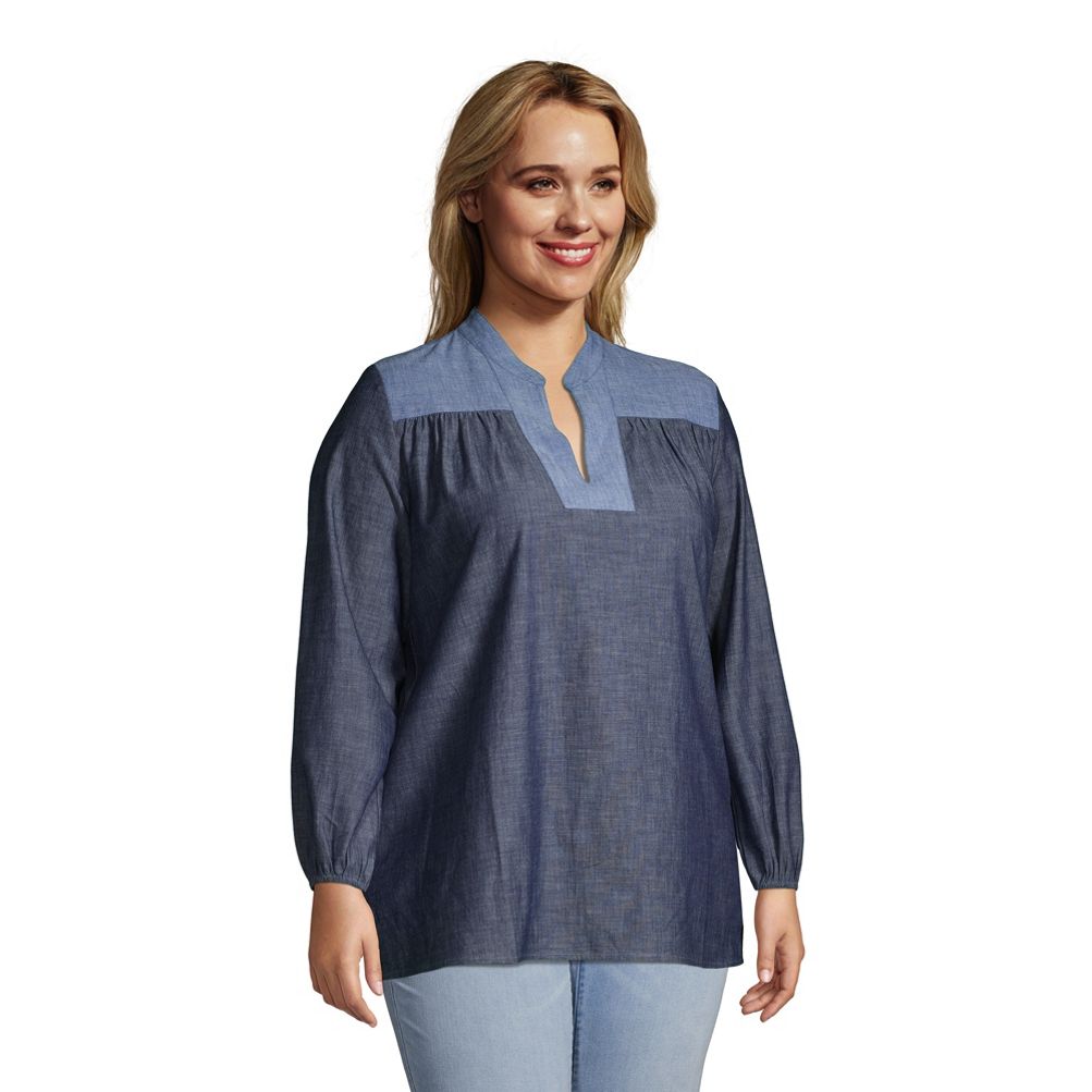 Plus size peasant sales shirt