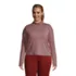 Women's Plus Size Performance Mock Neck Top, Front