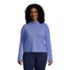 Women's Plus Size Performance Mock Neck Top, Front
