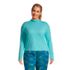 Women's Plus Size Performance Mock Neck Top, Front