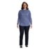 Women's Plus Size Reversible Boyfriend Fit Long Sleeve Tunic Top, alternative image