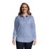 Women's Plus Size Reversible Boyfriend Fit Long Sleeve Tunic Top, alternative image