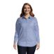 Women's Plus Size Reversible Boyfriend Fit Long Sleeve Tunic Top, alternative image