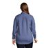 Women's Plus Size Reversible Boyfriend Fit Long Sleeve Tunic Top, Back