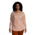 Women's Plus Size Reversible Boyfriend Fit Long Sleeve Tunic Top, Front