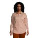 Women's Plus Size Reversible Boyfriend Fit Long Sleeve Tunic Top, Front