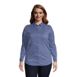 Women's Plus Size Reversible Boyfriend Fit Long Sleeve Tunic Top, Front