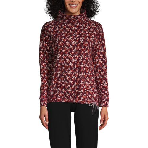 Women's Long Sleeve Waffle Funnel Neck Top - image 2