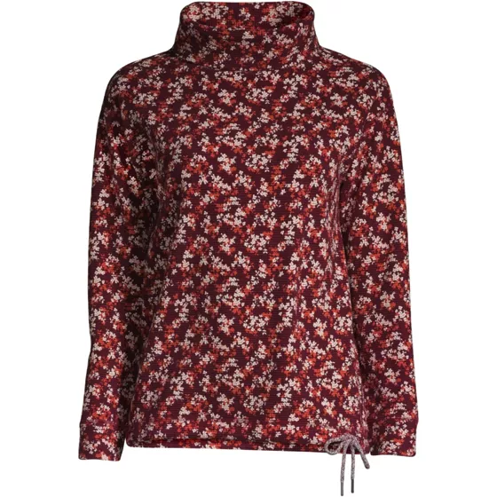 Women's Long Sleeve Waffle Funnel Neck Top - primary