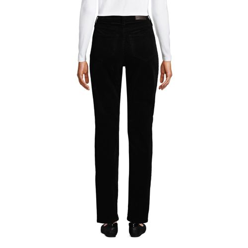 Pantalon Droit en Velours Côtelé Stretch Taille Haute, Femme Stature Standard image number 1