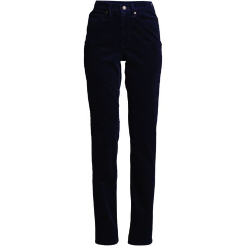 Pantalon Droit en Velours Côtelé Stretch Taille Haute, Femme Stature Standard image number 4