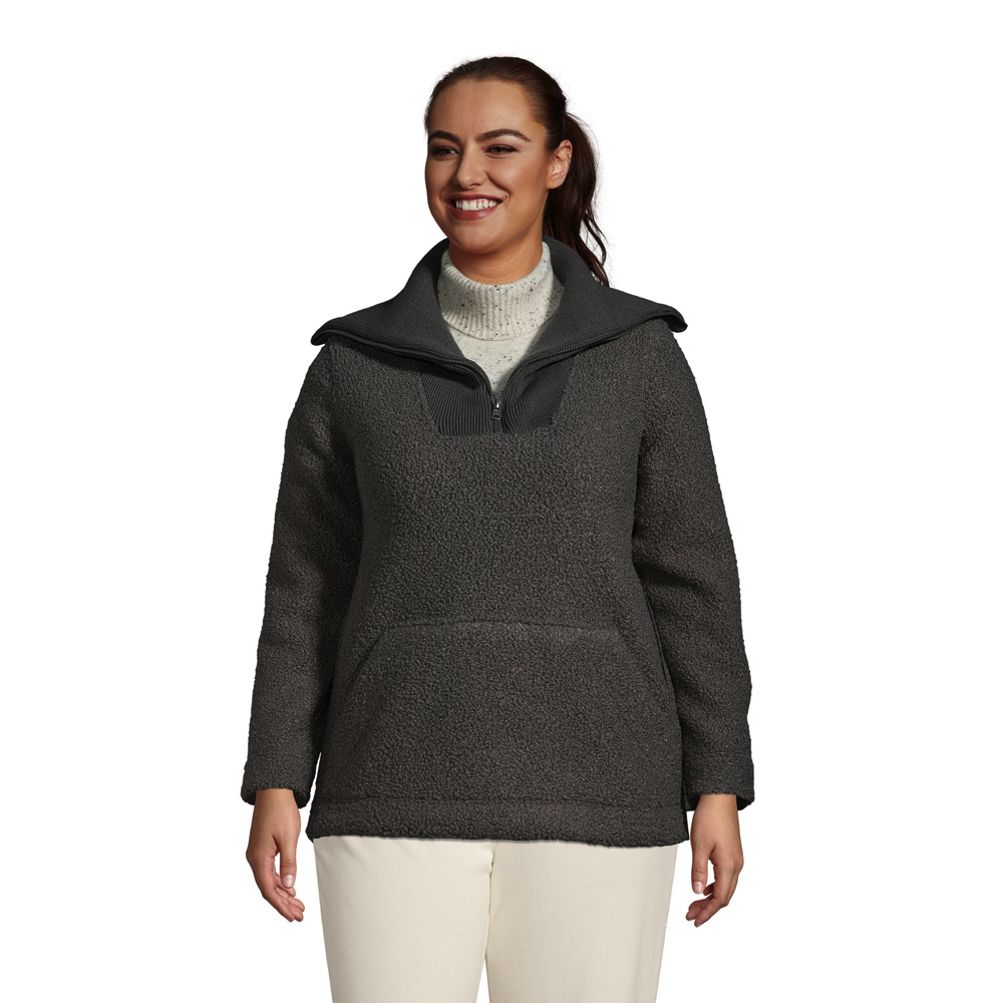 Sherpa Sweatshirt  Plus size women, Sherpa sweatshirt, Fleece jacket womens