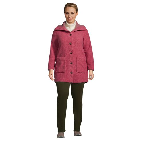 lands end plus size womens coats