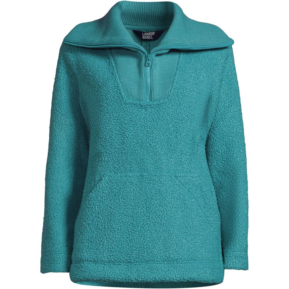 Women's Cozy Boucle Fleece Pullover | Lands' End