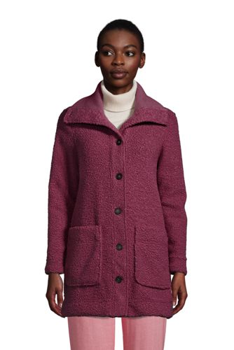 Women's Plus Cosy Fleece Boucle Coat