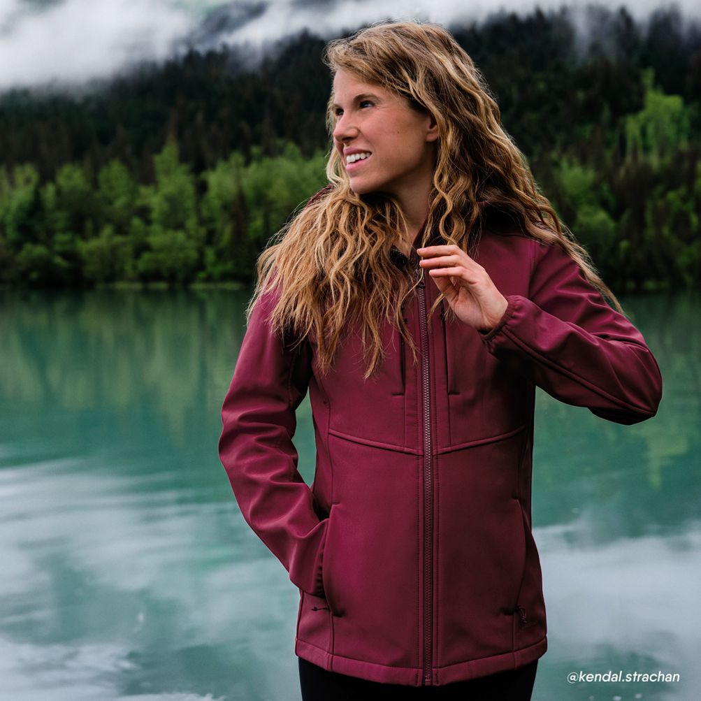 Women's Stretch Softshell Fleece Jacket | Lands' End