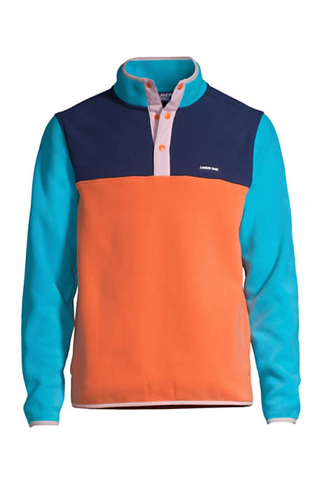 Men's Heritage Fleece Snap Neck Pullover Jacket