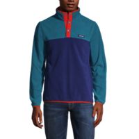 Lands end fleece discount snap neck pullover