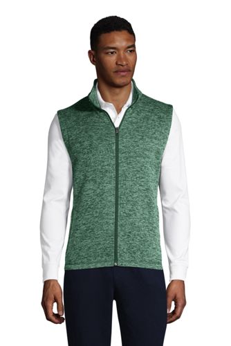 メンズ セーターフリース ベスト ランズエンド