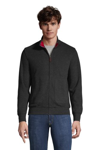 【ランズエンド LANDS' END】メンズ・ベッドフォード・リブ・ハリントン・ジャケット/XL/ブラック