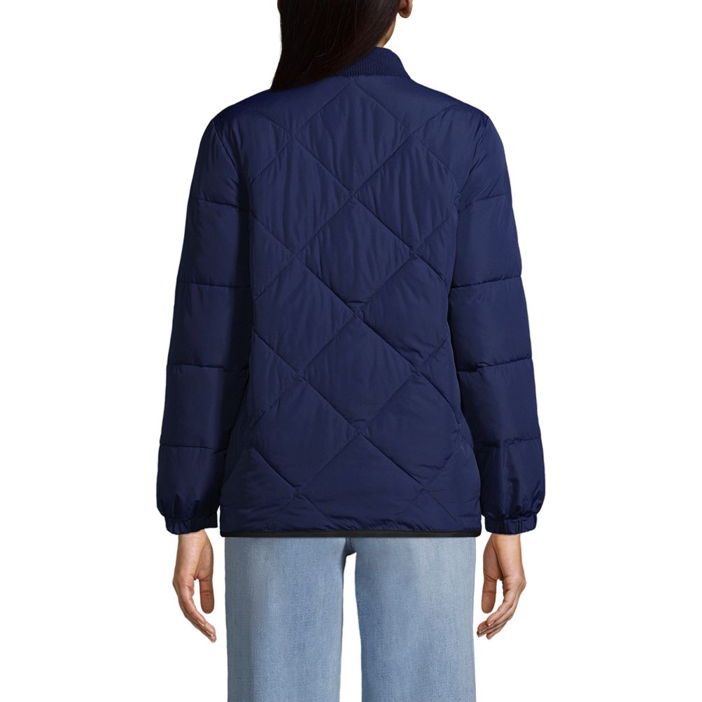 Women's Insulated Quilted Primaloft ThermoPlume Bomber Jacket