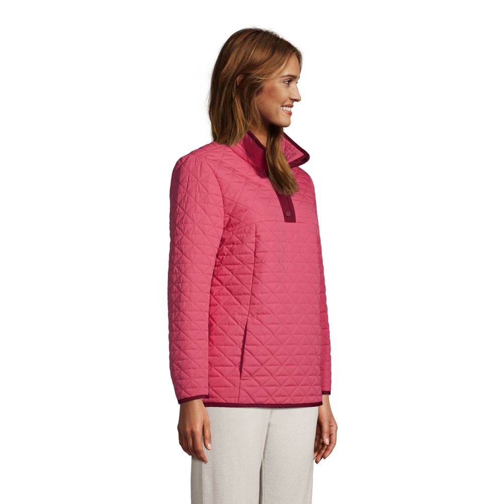 Insulated Quilted Pullover Jacket