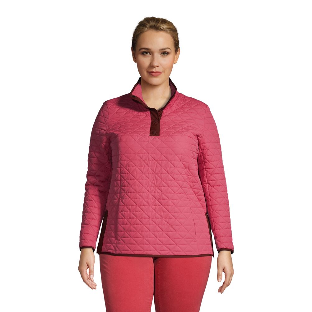 Quarter zip pullover women's plus online size