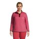 Women's Plus Size Insulated Quilted Snap Neck Pullover, Front