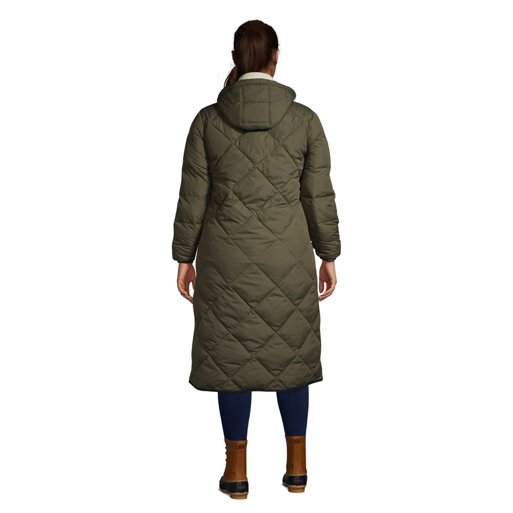 Women's Insulated Quilted Primaloft ThermoPlume Maxi Winter Coat