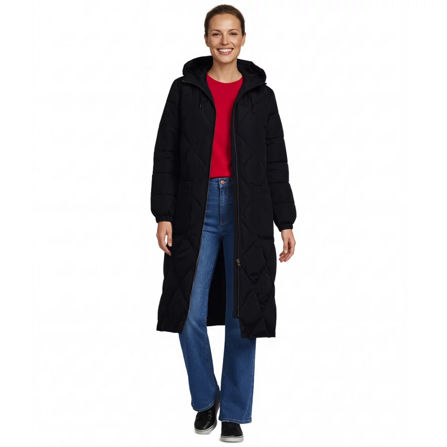 Women's Featherfree Insulated Diamond Quilted Maxi Coat view 3