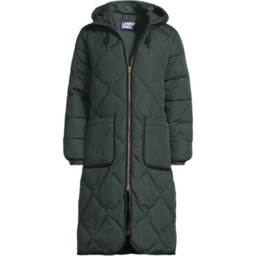 Women's FeatherFree Insulated Diamond Quilted Maxi Coat, Front