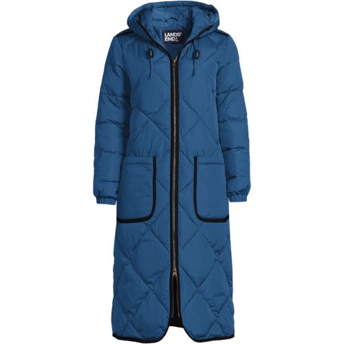 Lands end fit and flare clearance coat