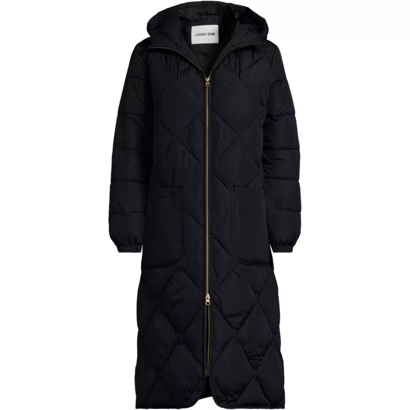 Women's FeatherFree Insulated Diamond Quilted Maxi Coat, Front