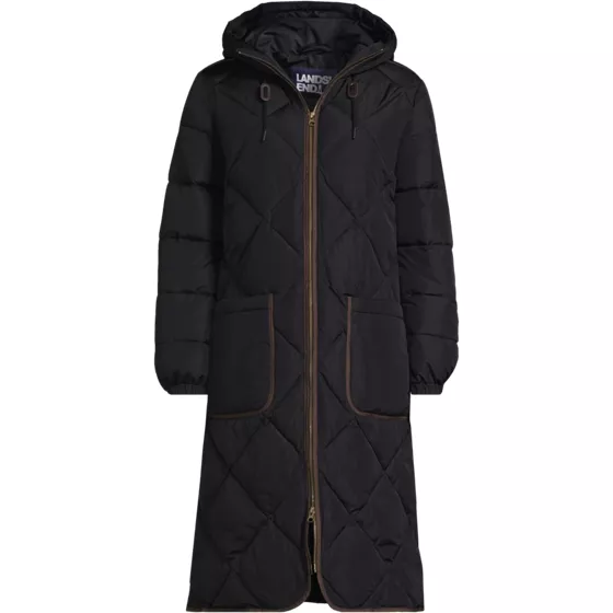Women's Petite FeatherFree Insulated Diamond Quilted Maxi Coat - primary