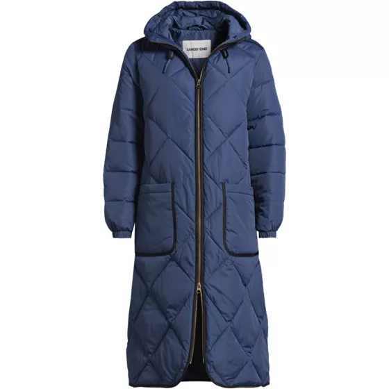 Women's FeatherFree Insulated Diamond Quilted Maxi Coat - primary