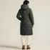Women's Petite FeatherFree Insulated Diamond Quilted Maxi Coat, Back