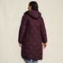 Women's Petite FeatherFree Insulated Diamond Quilted Maxi Coat, Back