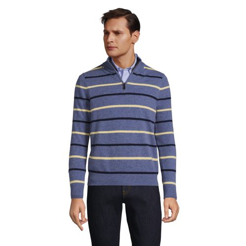 Pull en Cachemire Zippé, Homme Stature Standard image number 0