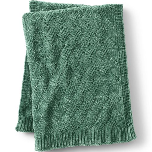 Fluffy Throw Blanket Lands' End