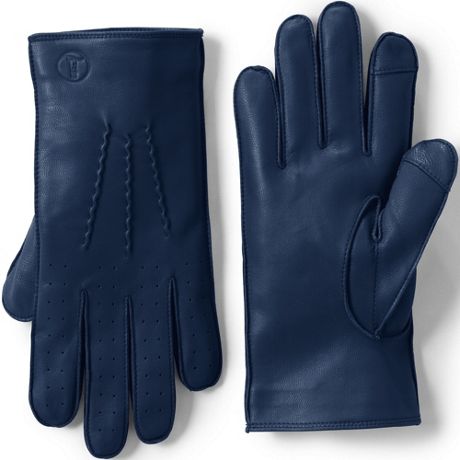 Winter Gloves lined warm Gloves GM1 Men's Leather Gloves Zip up Men's Gloves 
