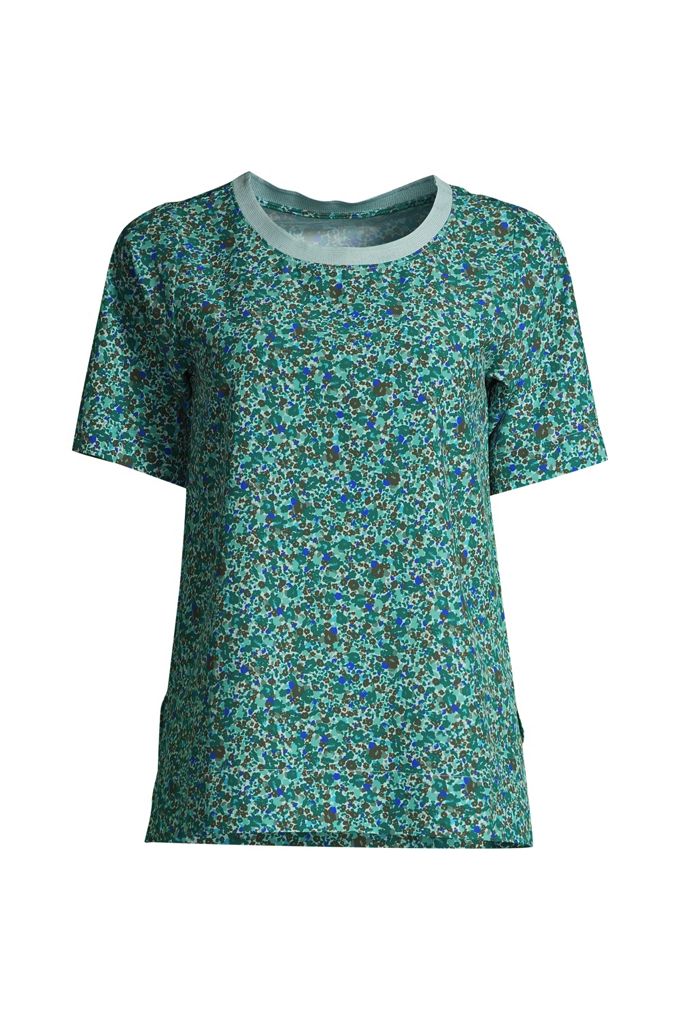 Lands' End Women's Tall Elbow Sleeve 365 Tunic Top In Neutral