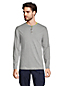 Men's Pure Supima Cotton Jersey Long Sleeve Henley T-shirt