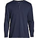 Men's Big and Tall Supima Jersey Long Sleeve Henley, Front