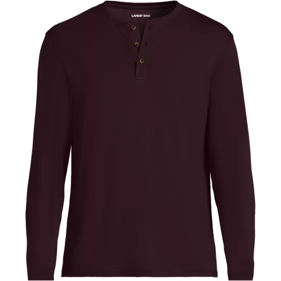 Men's Long Sleeve Cotton Supima Henley - primary