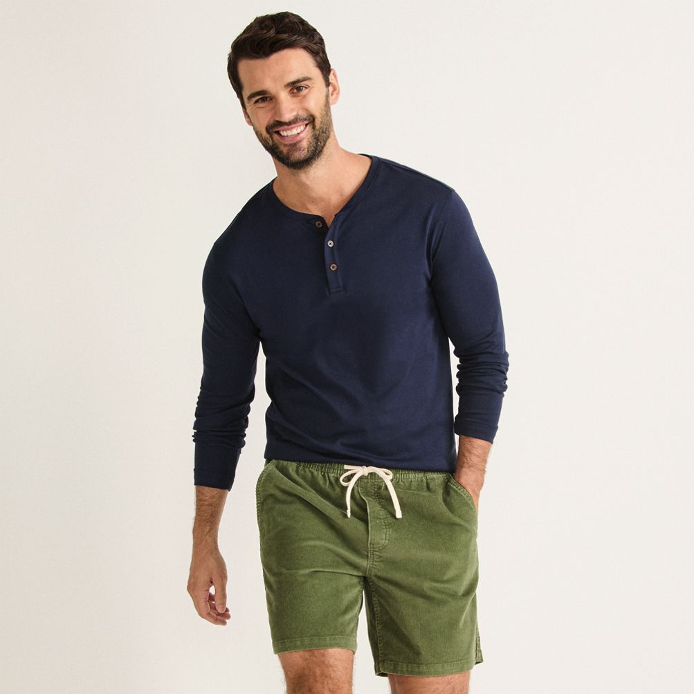 Men's Long Sleeve Cotton Supima Henley | Lands' End